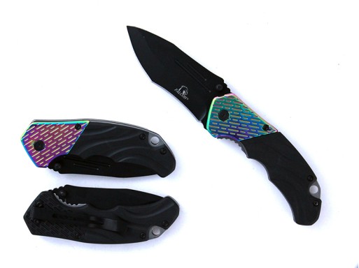 Falcon 7 3/4" Spring Assisted Pocket Knife KS8608BK